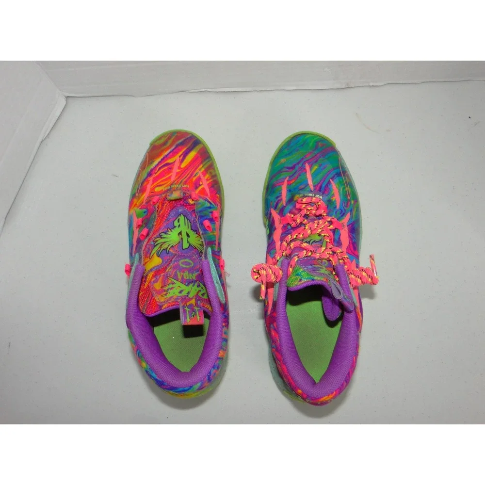 Puma MB.03 Toxic LaMelo Ball Basketball Shoes Purple Green 398471-01 Kids 3C